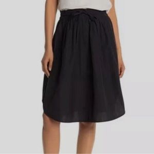 Vince Women's A-Line High Rise Elastic Waist Wide Hem Skirt Size S